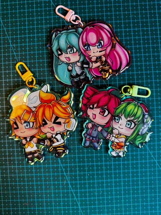 Gumi and Teto keychain