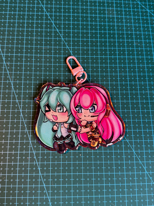 Miku und Luka Schlüsselanhänger