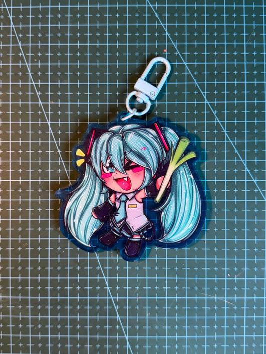 Hatsune miku keychain