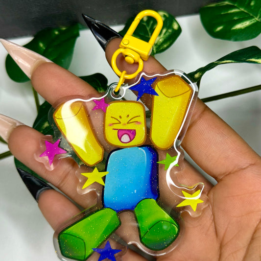 Glücklicher Noob-Schlüsselanhänger