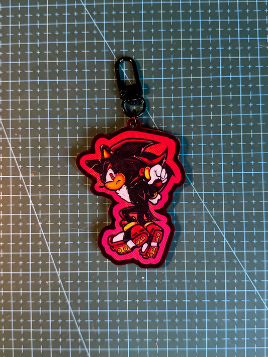 Shadow the Hedgehog keychain