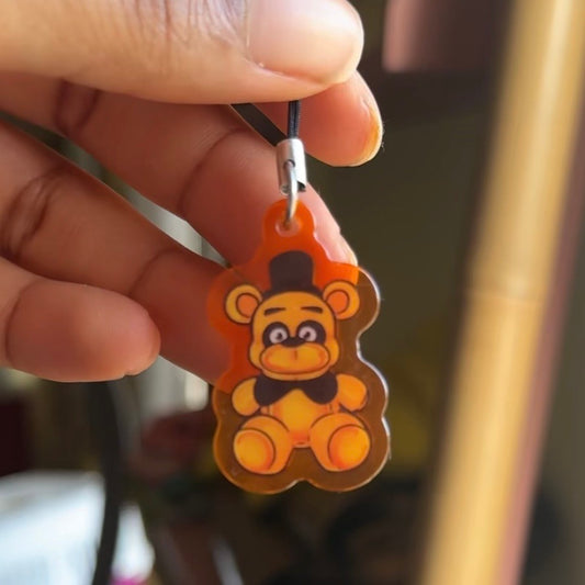 Golden freddy charm