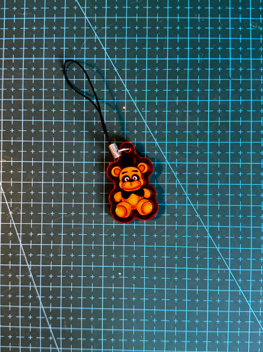 Golden freddy charm
