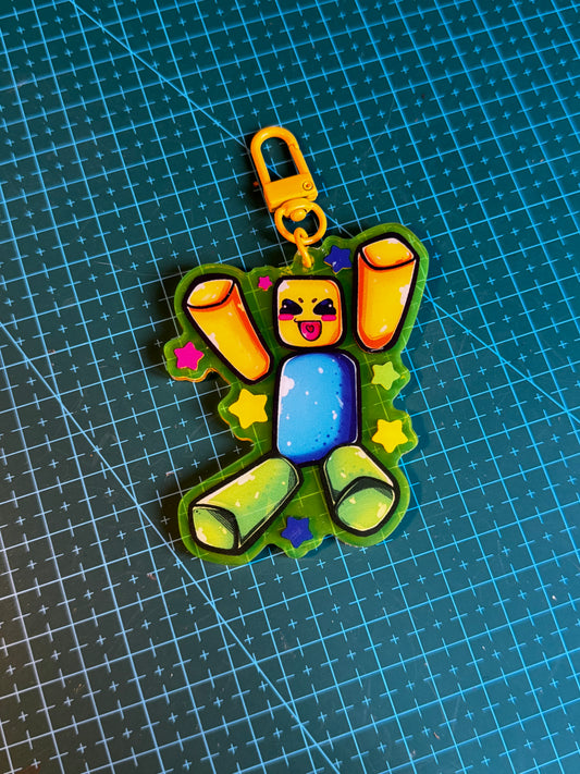 Llavero de novato feliz