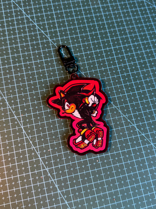 Shadow the Hedgehog keychain