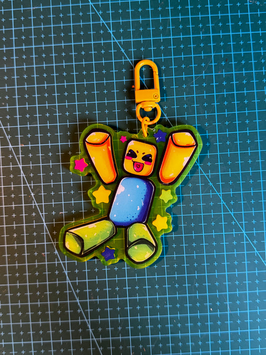 Llavero de novato feliz