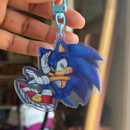 Sonic the hedgehog keychain