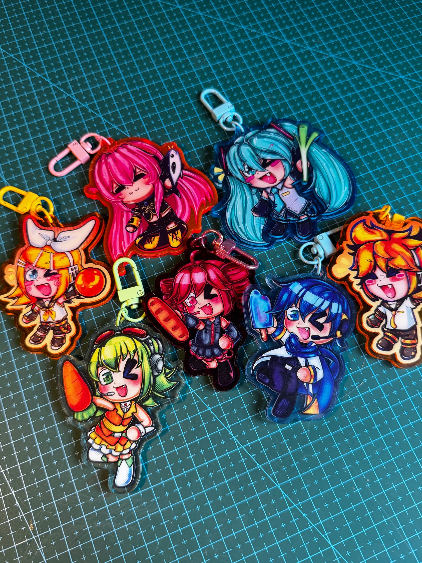 Hatsune miku keychain