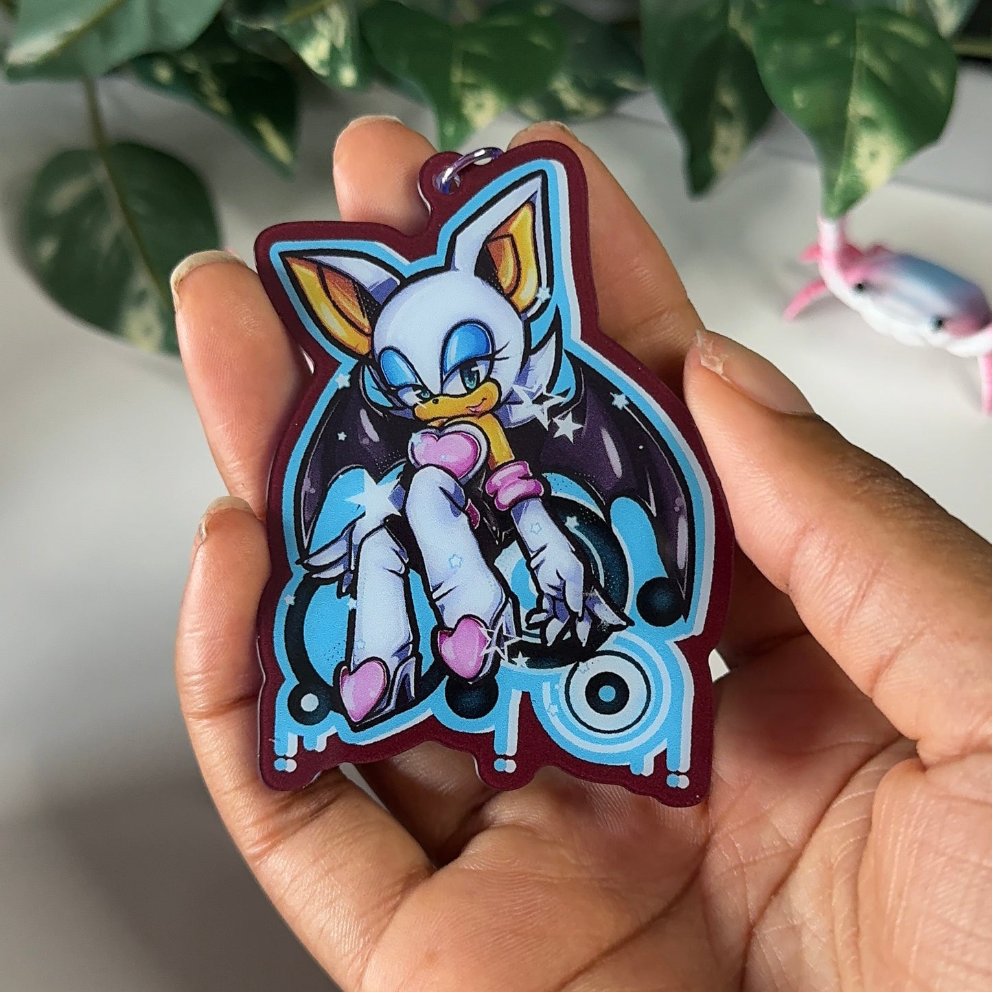 Rouge the bat keychain