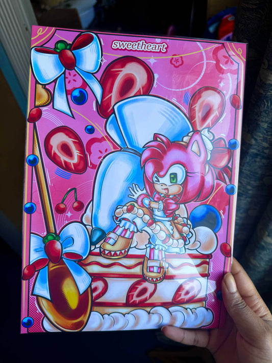 Amy Strawberry Cake print