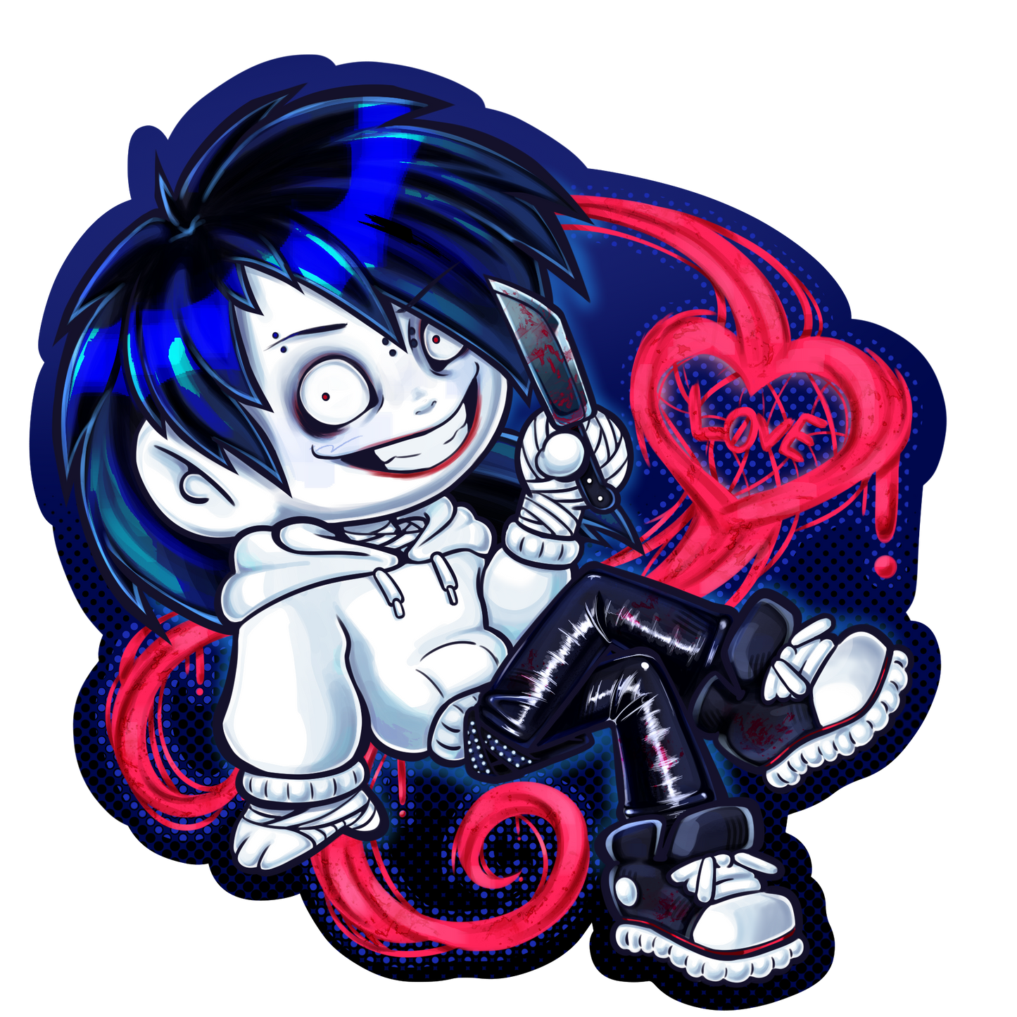 Jeff the killer Sticker