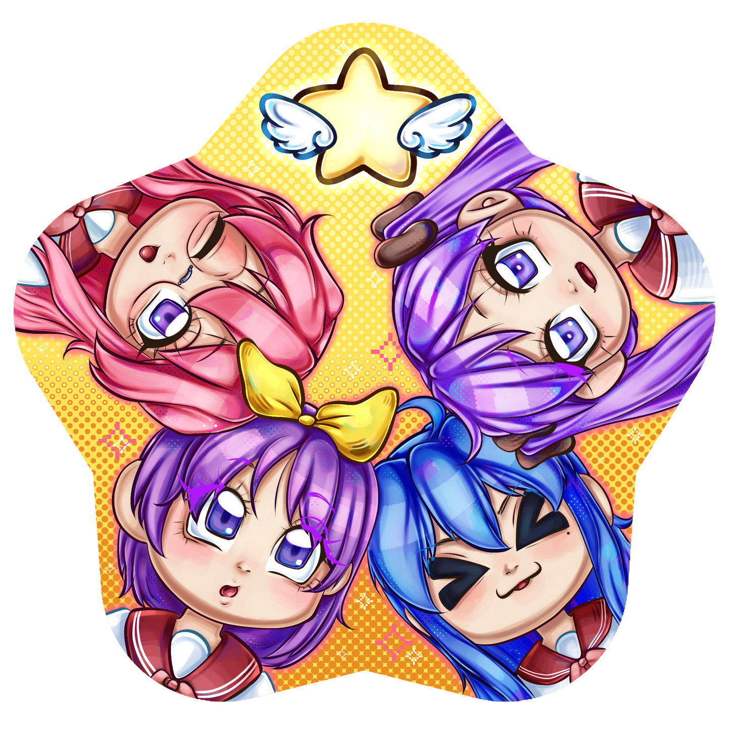 lucky star sticker