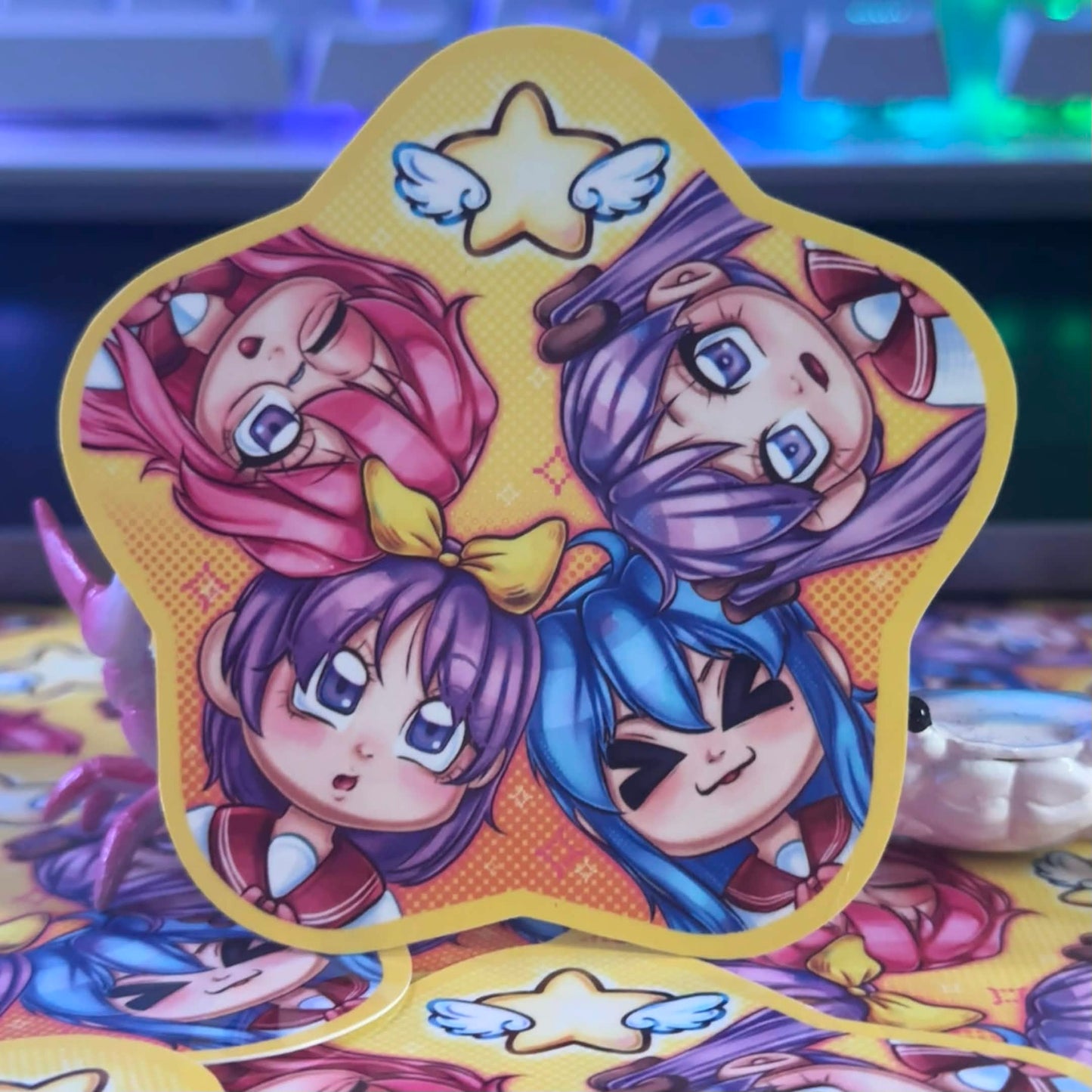 lucky star sticker